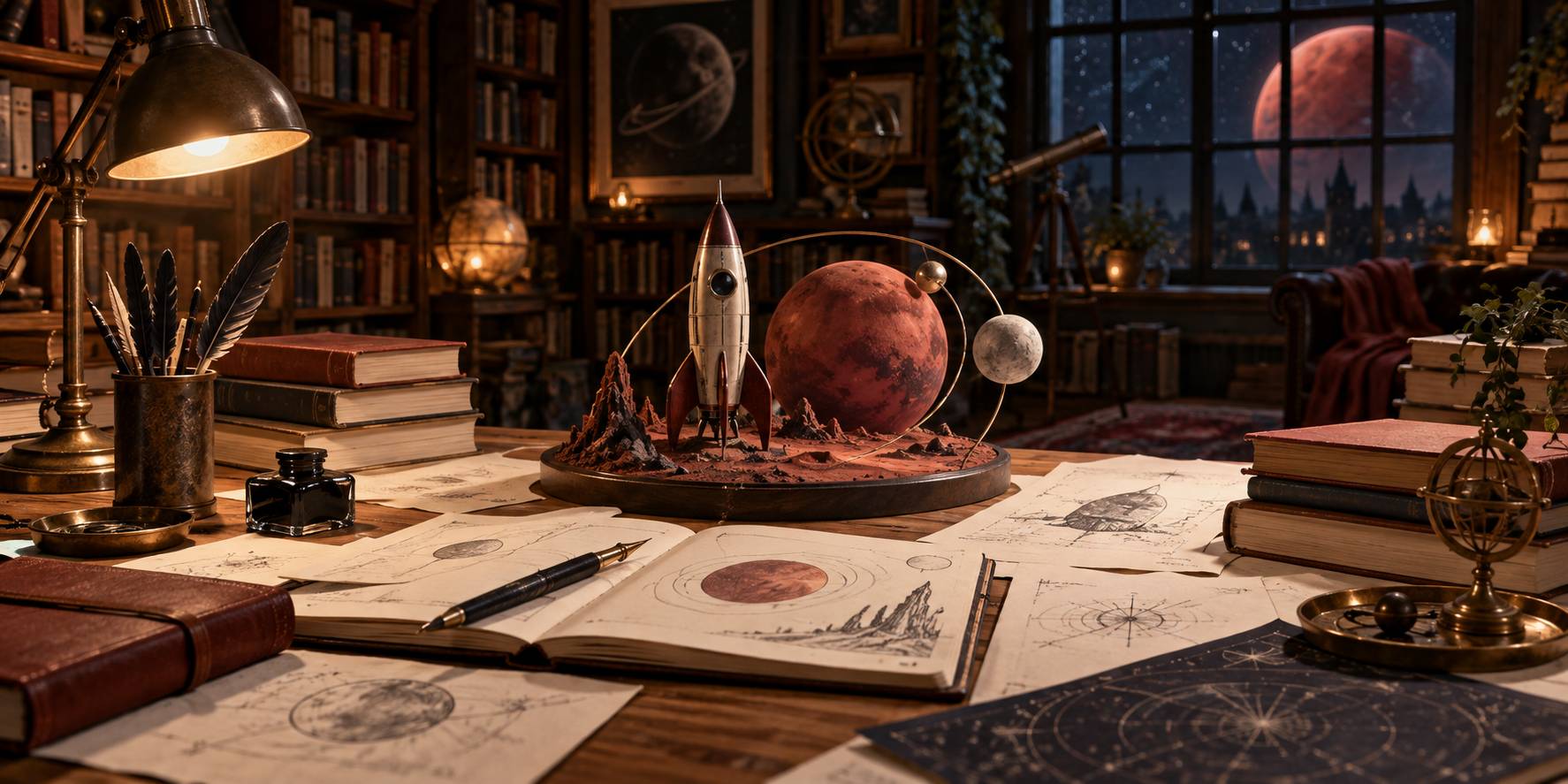 Illustration éditoriale du sujet : Imperdibili capolavori di fantascienza da scoprire almeno una volta nella vita