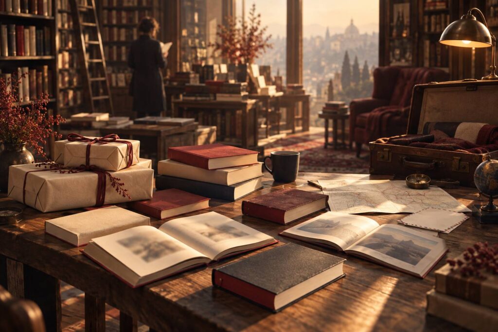 Illustration éditoriale du sujet : Libri da Regalare: 55 Proposte Perfette per Natale e Ogni Altro Momento dell'Anno